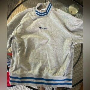 vintage champion reverse weave mock neck sweatshirt